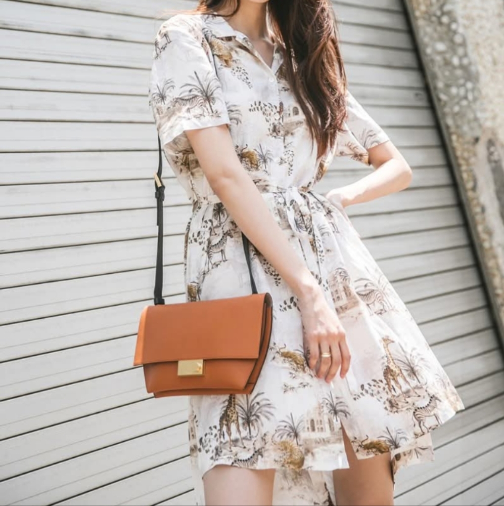 All Saints Athea Tajpur Shirt Dress Safari Print